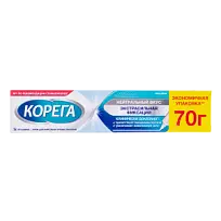 Купить: Корега 70 г крем для фиксации зубных протезов экстрасильная фиксация вкус нейтральный