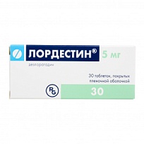 Купить: Лордестин 5 мг 30 шт таблетки покрытые пленочной оболочкой