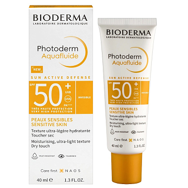 Купить Bioderma Photoderm 40 мл аквафлюид солнцезащитный SPF 50+
