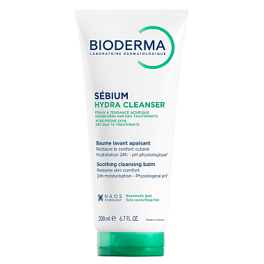 Купить Bioderma Sebium Hydra 200 мл бальзам успокаивающий очищающий