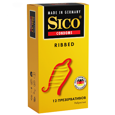 Купить Sico Ribbed 12 шт презервативы ребристые