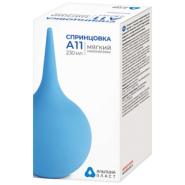 Купить Спринцовка А-11 230 мл 1 шт с мягким наконечником