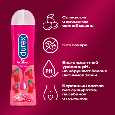 Купить Durex Play 100 мл гель-смазка с вишней