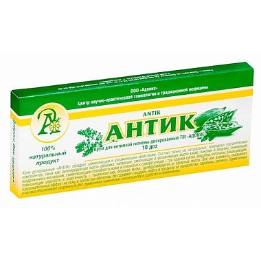 Купить Антик 10 шт крем для интимной гигиены дозированный