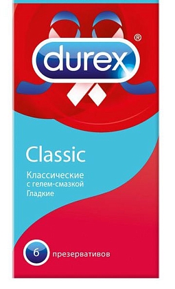 Купить Durex Classic презервативы классические 6 шт.