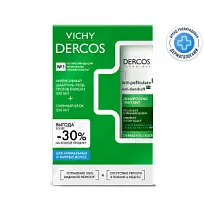 Купить: Vichy Dercos набор для нормальных и жирных волос шампунь 200 мл + рефиллер 500 мл