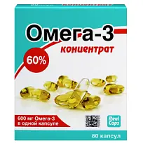 Купить: Омега 3 1,0 концентрат 60% 80 шт капсулы