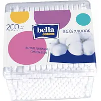 Купить: Bella Cotton 200 шт ватные палочки банка