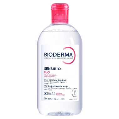 Купить Bioderma Sensibio 500 мл вода очищающая