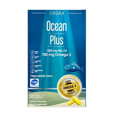 Купить Orzax Ocean Plus Омега-3 30 шт капсулы