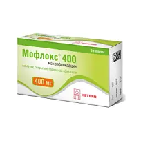 Купить: Мофлокс 400 мг 5 шт таблетки покрытые пленочной оболочкой