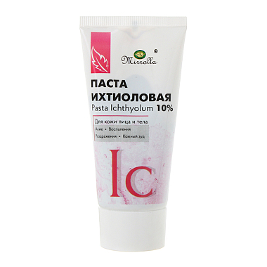 Купить Mirrolla 10% 40 мл паста ихтиоловая для лица и тела