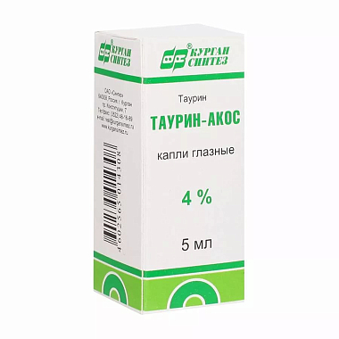 Купить Таурин-Акос 4% 5 мл капли глазные
