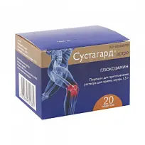 Купить: Сустагард Артро 1,5 г 3,95 г 20 шт порошок для приготовления раствора для приема внутрь