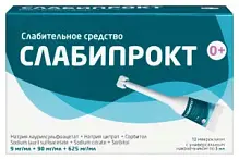 Купить: Слабипрокт 5 тл 12 шт раствор ректальный