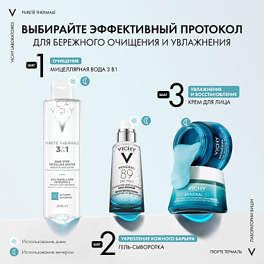 Купить Vichy Purete Thermale 200 мл вода мицеллярная  с минералами для снятия макияжа с чувствительной кожи лица и вокруг глаз