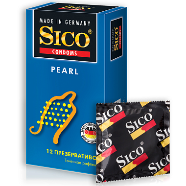 Купить Sico Pearl 12 шт презервативы с точечным рефлением