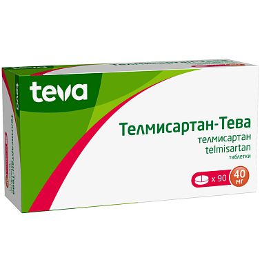Купить Телмисартан-Тева 40 мг 90 шт таблетки