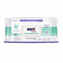 Купить: Seni Care 68 шт салфетки влажные алоэ аллантоин