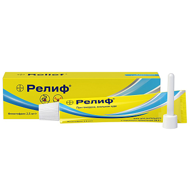 Купить Релиф 28,4 г мазь для наружного и ректального применения