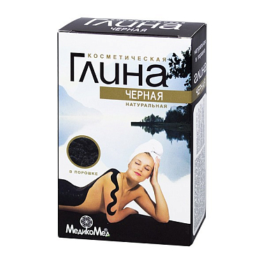 Купить Глина 100 г порошок черная