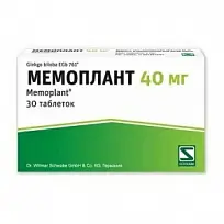 Купить: Мемоплант 40 мг 30 шт таблетки покрытые пленочной оболочкой