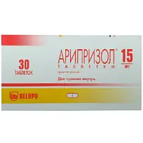 Купить: Арипризол 15 мг 30 шт таблетки
