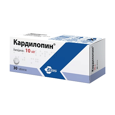 Купить Кардилопин 10 мг 30 шт таблетки