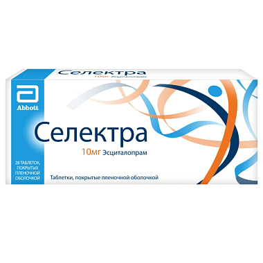 Купить Селектра 10 мг 28 шт таблетки покрытые пленочной оболочкой