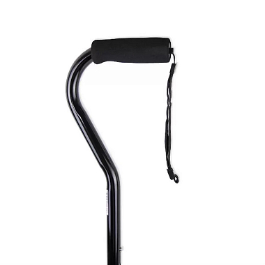 Купить Amrus трость телескопическая металлическая с центрирующей рукояткой черная Артикул AMCO-45