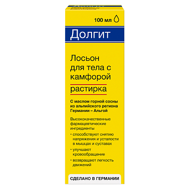 Купить Долгит 100 мл лосьон для тела камфора