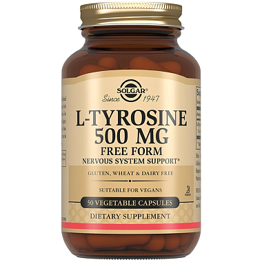 Купить Solgar L-Тирозин 500 мг 50 шт капсулы