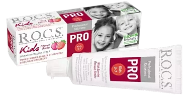 Купить Rocs Kids Pro 45 г паста зубная для детей лесные ягоды 3+