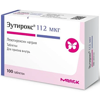 Купить: Эутирокс 112 мкг 100 шт таблетки