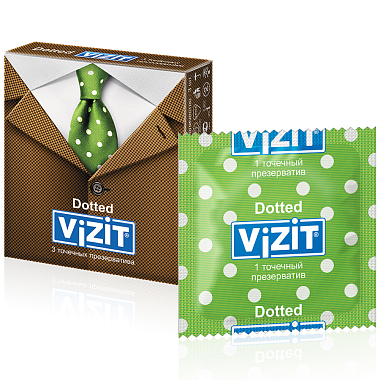 Купить Vizit Dotted 3 шт презервативы точечные