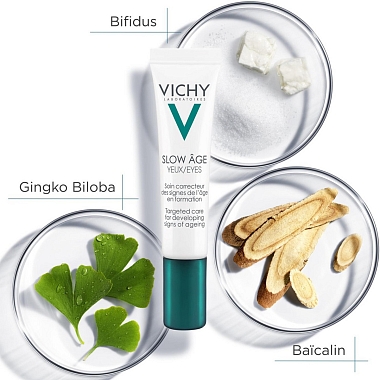 Купить Vichy Slow Age уход укрепляющий для кожи вокруг глаз, 15мл