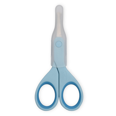 Купить Chicco ножницы детские голубые 0 мес+