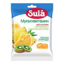 Купить: Sula 60 г леденцы без сахара мультивитамины