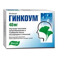 Купить: Гинкоум 40 мг 30 шт капсулы