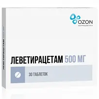 Купить: Леветирацетам 500 мг 30 шт таблетки покрытые пленочной оболочкой