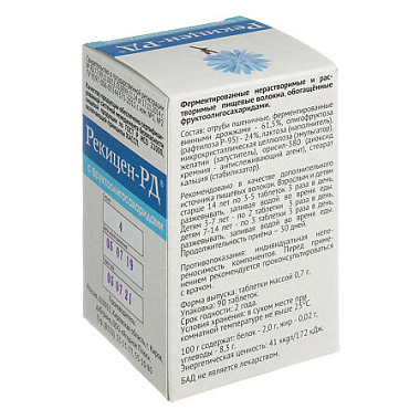 Купить Рекицен РД  90 шт таблетки с фруктоолигосахаридами
