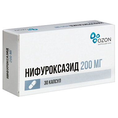 Купить Нифуроксазид 200 мг 30 шт капсулы