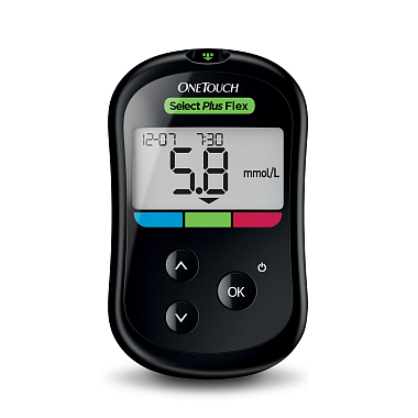 Купить OneTouch Select Plus Flex глюкометр система контроля уровня глюкозы в крови портативная