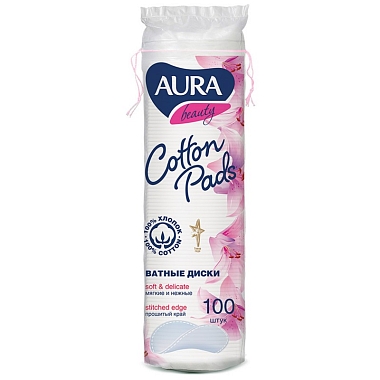Купить Aura 100 шт ватные диски