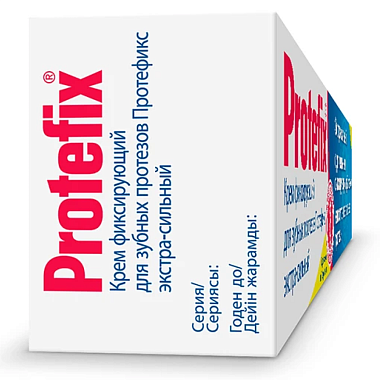 Купить Protefix 40 мл крем фиксирующий для зубных протезов экстра-сильный
