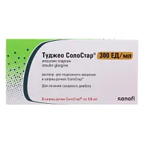 Купить: Туджео СолоСтар 300 ЕД/мл 1,5 мл 3 шт раствор для подкожного введения шприц-ручка