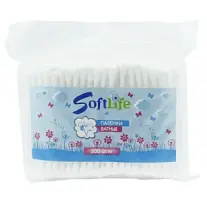 Купить: SoftLife 200 шт палочки ватные пакет