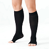 Купить НикаМед чулки до колена компрессионные 2 класс размер 6 черные с открытым мыском