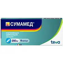 Купить: Сумамед 250 мг 6 шт капсулы