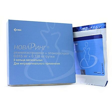 Купить НоваРинг 15 мкг + 120 мкг 3 шт кольцо вагинальное